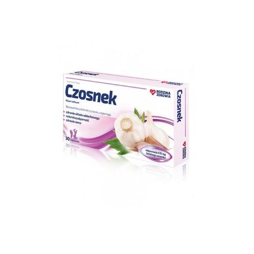 Miniaturka artykułu - Rodzina Zdrowia Czosnek, 30kaps.
