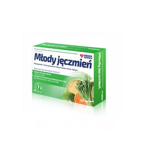 Miniaturka artykułu - Rodzina Zdrowia Młody Jęczmień, 60 tabletek