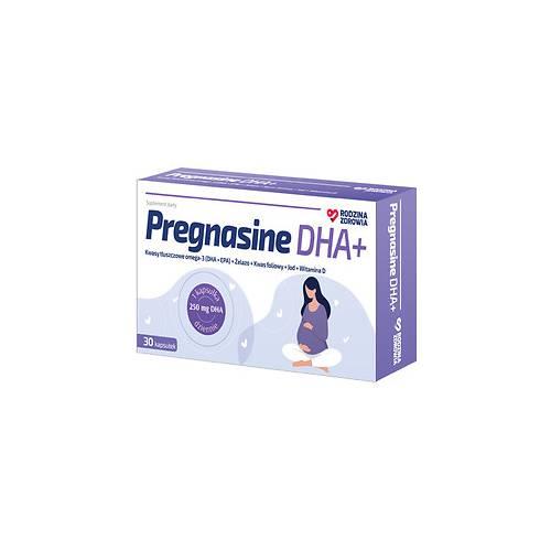 Miniaturka artykułu - Rodzina Zdrowia Pregnasine DHA+, 30 kaps. 