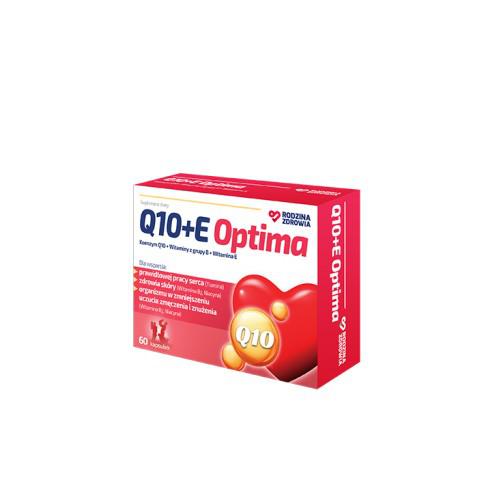 Miniaturka artykułu - Rodzina Zdrowia Q10+E Optima, 60 kaps.