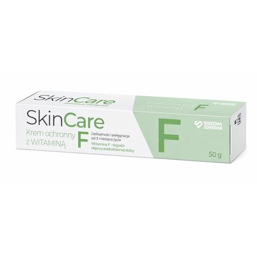 Miniaturka artykułu - Rodzina Zdrowia Skin Care Krem ochronny z witaminą F do sk&oacute;ry delikatnej i wrażliwej 3m+, 50 g