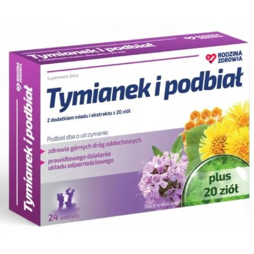 Miniaturka artykułu - Rodzina Zdrowia Tymianek i Podbiał, 24 past. do ssania