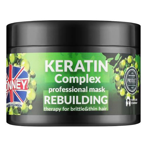 Miniaturka artykułu - Ronney Keratin Complex Odbudowująca maska do włos&oacute;w z keratyną, 300 ml