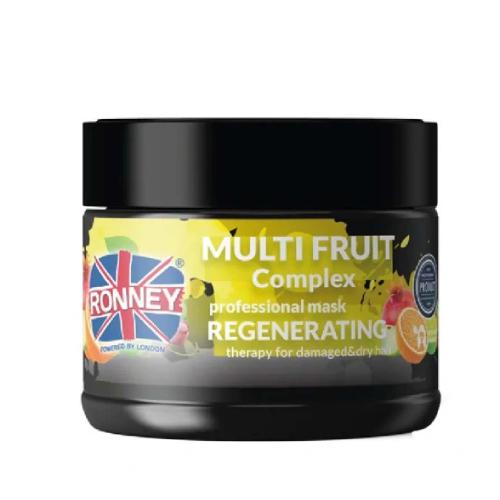 Miniaturka artykułu - RONNEY Multi Fruit Complex Owocowa regenerująca maska do włos&oacute;w zniszczonych i suchych, 300ml