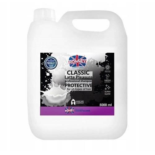 Miniaturka artykułu - RONNEY PROFESSIONAL Classic Latte Szampon ochronny do każdego rodzaju włos&oacute;w, 5 L