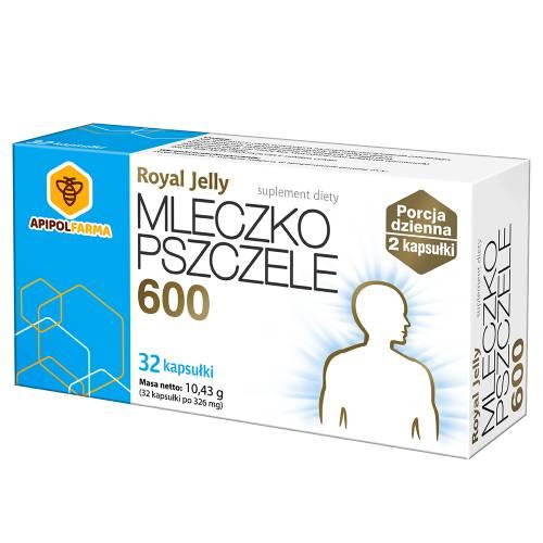 Miniaturka artykułu - Royal Jelly Mleczko pszczele 600, 32 kapsułki