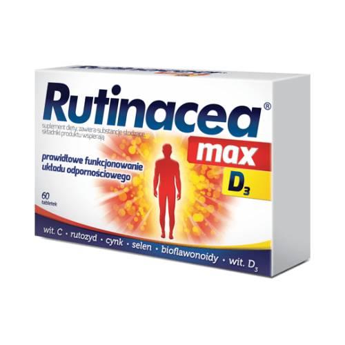 Miniaturka artykułu - Rutinacea Max D3 - 60 tabletek