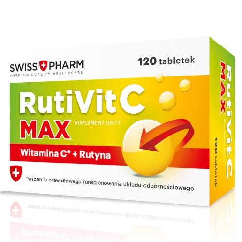 RutiVit C Max, 120 tabl. - suplement diety z witaminą C i rutyną