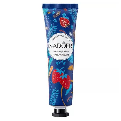 Miniaturka artykułu - Sadoer Krem do rąk Strawberry, 30 ml