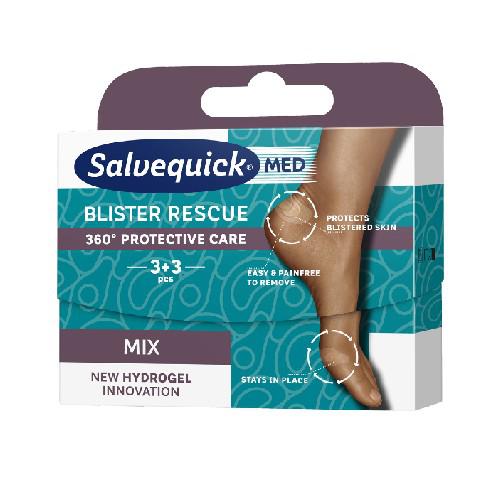 Miniaturka artykułu - Salvequick Blister Rescue plastry MIX, 3+3 (6szt)