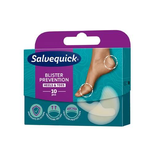 Miniaturka artykułu - SALVEQUICK FOOT CARE plastry na pęcherze i otarcia, 10 szt
