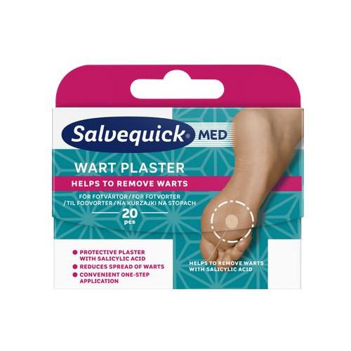 Miniaturka artykułu - SALVEQUICK Med Plastry Wart na kurzajki na stopach, 20szt.