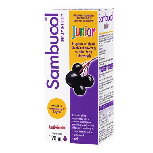 Miniaturka artykułu - SAMBUCOL Junior, 120ml 