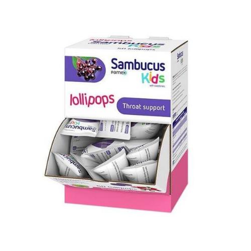 Miniaturka artykułu - Sambucus Kids lizaki, 50 szt.