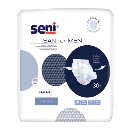 Miniaturka artykułu - SAN SENI for MEN Pieluchy anatomiczne, 30szt.