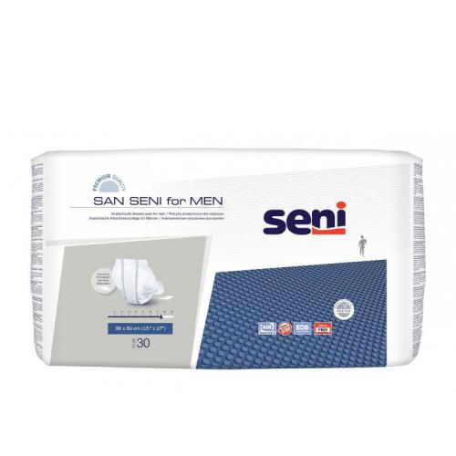 Miniaturka artykułu - SAN SENI for MEN Pieluchy anatomiczne dla mężczyzn, 30 sztuk