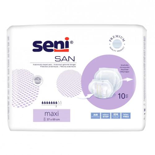 Miniaturka artykułu - SAN SENI MAXI Pieluchy anatomiczne, 10szt.