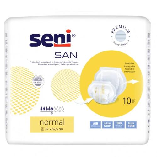 Miniaturka artykułu - SENI SAN Normal - Pieluchy anatomiczne, 10 szt.
