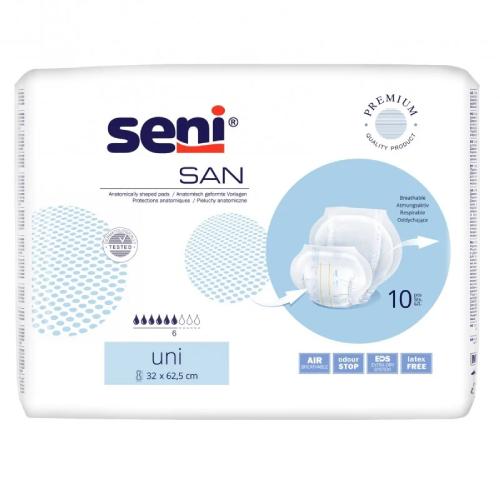 Miniaturka artykułu - SAN SENI UNI Pieluchy anatomiczne, 10szt.