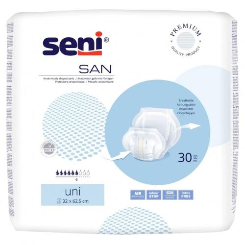 Miniaturka artykułu - SAN SENI UNI Pieluchy anatomiczne, 30szt.