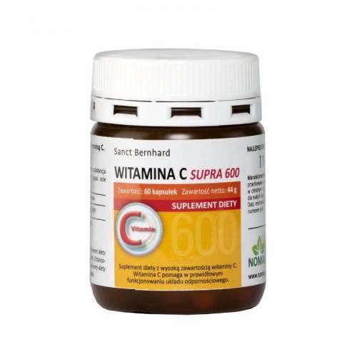 Witamina C Supra 600 mg, 60 kapsułek 