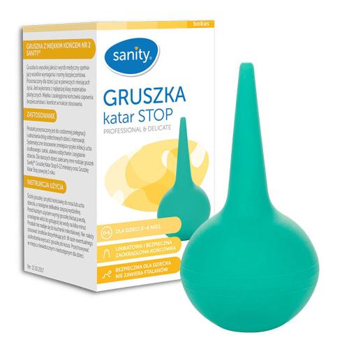 Miniaturka artykułu - SANITY Gruszka KATAR STOP (z miękkim końcem nr  2), 1 sztuka