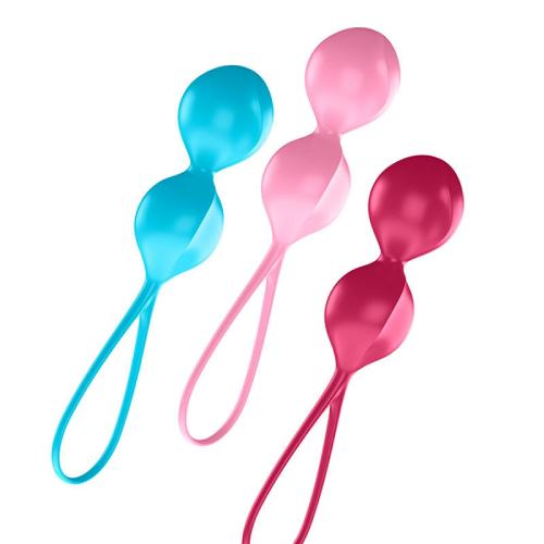Miniaturka artykułu - Satisfyer V Balls zestaw antyalergicznych kulek z ćwiczeniami