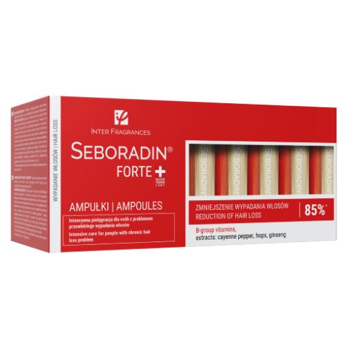 Miniaturka artykułu - SEBORADIN PRZECIW WYPADANIU WŁOS&Oacute;W FORTE Ampułki, 14 ampułek x 5,5ml