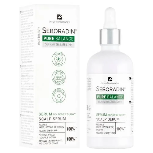 Miniaturka artykułu - SEBORADIN Pure Balance Serum do sk&oacute;ry głowy, 100ml