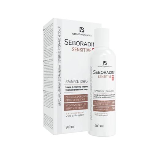 Miniaturka artykułu - SEBORADIN SENSITIVE Szampon Kuracja do wrażliwej, atopowej sk&oacute;ry głowy, 200ml
