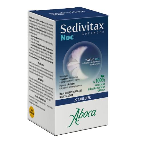 Miniaturka artykułu - Aboca Sedivitax Noc Advanced, 27 tabl.