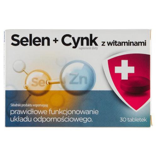 Miniaturka artykułu - Selen + Cynk z witaminami, 30 tabl.