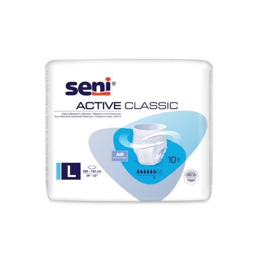 Miniaturka artykułu - SENI ACTIVE CLASSIC L, 10szt. - Majtki chłonne VAT 8%