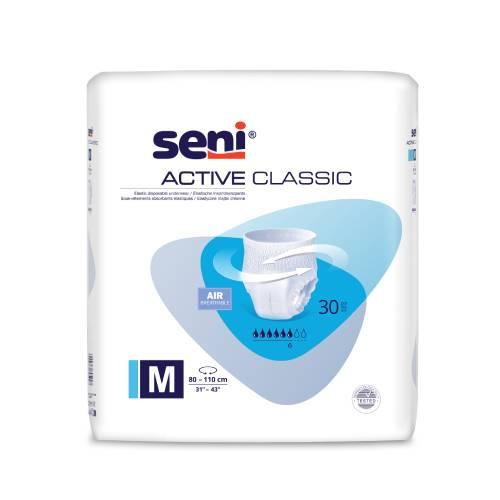 Miniaturka artykułu - SENI ACTIVE CLASSIC M, 30szt. - Elastyczne majtki chłonne