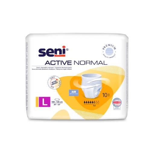 Miniaturka artykułu - SENI ACTIVE Normal L, 10szt. - Elastyczne majtki chłonne