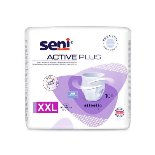 Miniaturka artykułu - Seni Active Plus XXL Elastyczne majtki chłonne dla dorosłych, 10 szt.