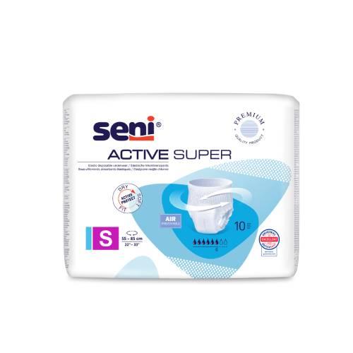 Miniaturka artykułu - SENI ACTIVE SUPER S, 10szt. - Elastyczne majtki chłonne