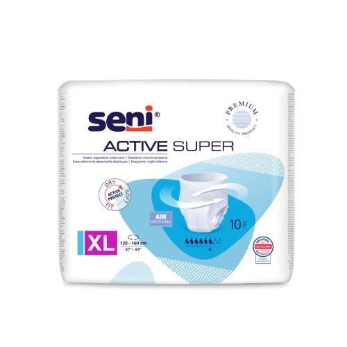 Miniaturka artykułu - SENI ACTIVE SUPER XL, 10szt. - Elastyczne majtki chłonne