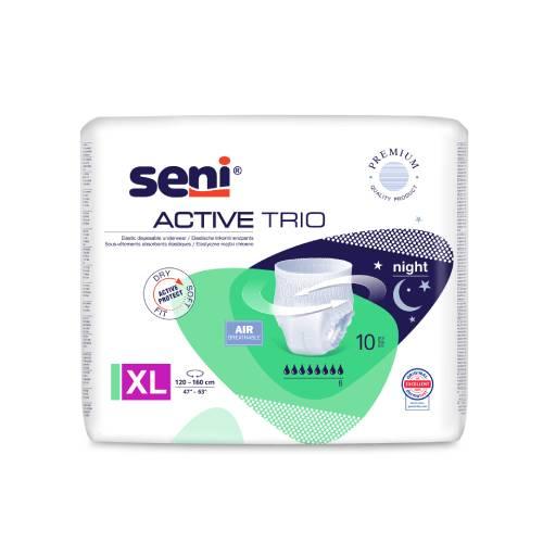 Miniaturka artykułu - SENI ACTIVE TRIO X-LARGE Elastyczne majtki chłonne, 10 szt.