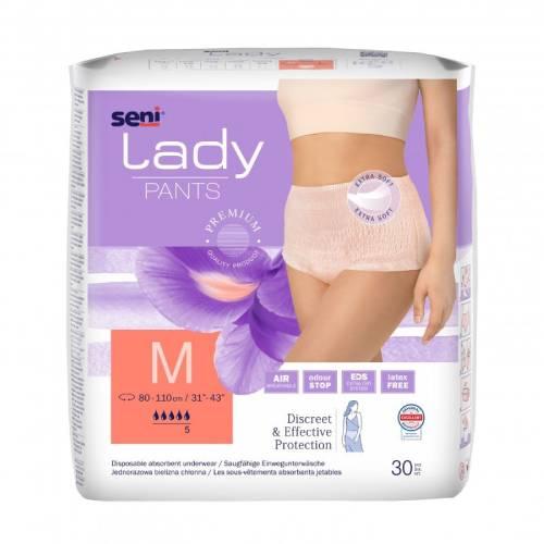 Miniaturka artykułu - SENI Lady Pants Majtki Chłonne M, 30 szt.