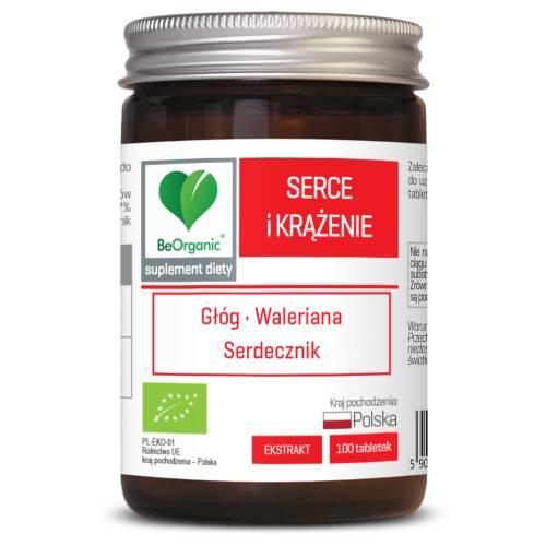 Miniaturka artykułu - BeOrganic Serce i Krążenie, 100 tab.