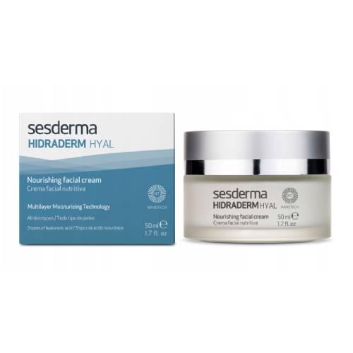Miniaturka artykułu - Sesderma Hidraderm Hyal krem odżywczy do twarzy do każdego rodzaju sk&oacute;ry, 50 ml
