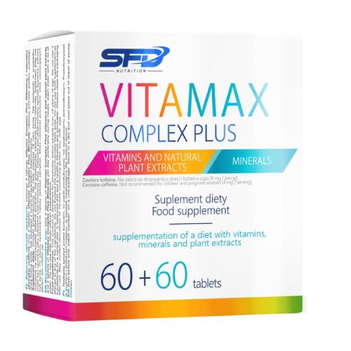 Miniaturka artykułu - SFD Vitamax Complex Plus Witaminy i Minerały, 60 tabletek + 60 tabletek