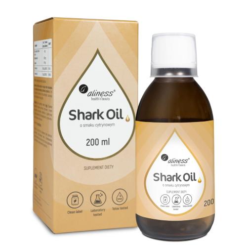 Miniaturka artykułu - Aliness Shark Oil o smaku cytrynowym, 200 ml
