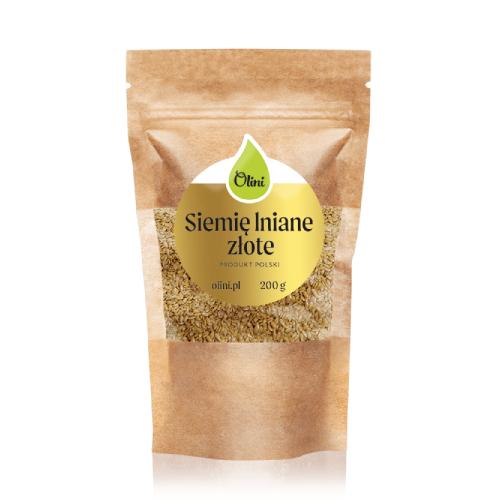 Miniaturka artykułu - Olini Siemię lniane złote, 200 g