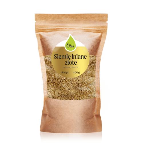 Miniaturka artykułu - Olini Siemię lniane złote, 400 g