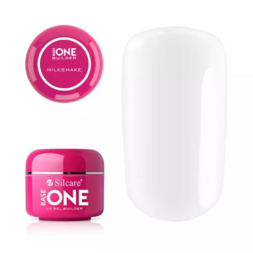 Miniaturka artykułu - Silcare Base One Żel budujący UV do stylizacji paznokci Milkshake, 30g