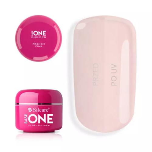 Miniaturka artykułu - Silcare Gel Base Żel do paznokci One French Pink, 15g