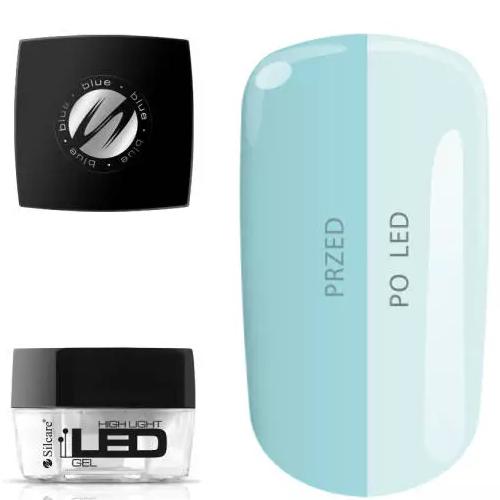 Miniaturka artykułu - Silcare Żel do paznokci High Light Led Gel Blue, 30g