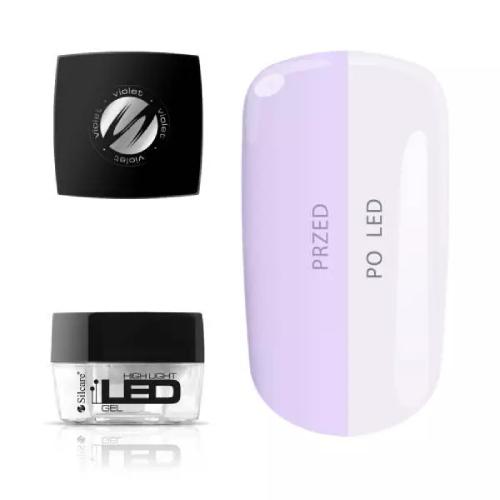 Miniaturka artykułu - Silcare Żel do paznokci High Light Led Gel Violet, 30g